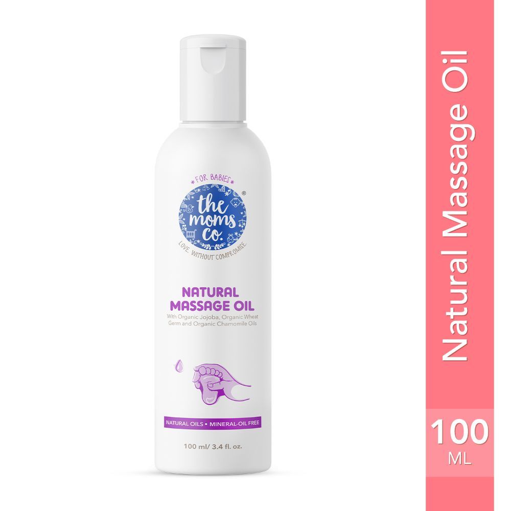 Buy The Moms Co. Natural Baby Massage Oil with 10 Oils - Sesame Oil, Avocado, Organic Almond, Organic Jojoba, Organic Chamomile - 200 ml Clinically Tested for Safety. Hypoallergenic, Mild & Gentle. - Purplle