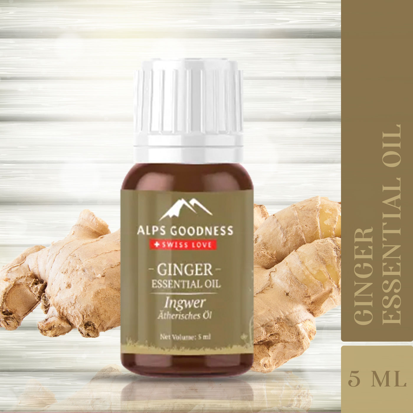 Buy Alps Goodness Essential Oil - Ginger (5 ml) - Purplle