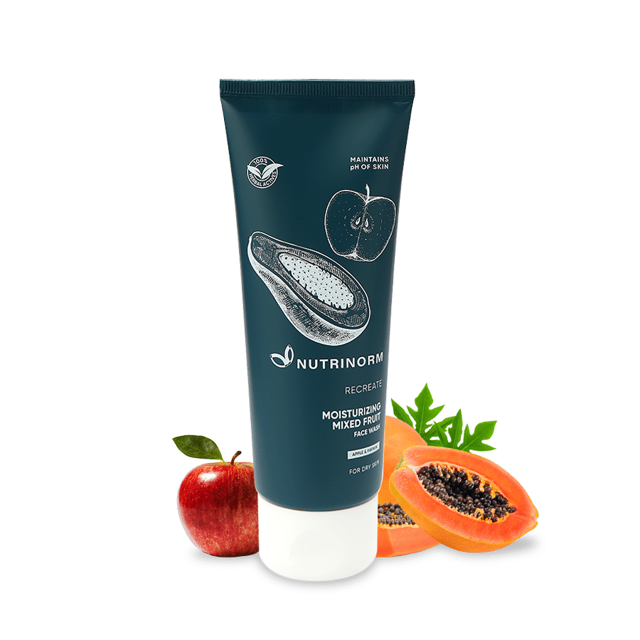 Buy NUTRINORM Moisturizing Mixed Fruit Face Wash - For Glowing Skin | All Skin Types | Paraben Free | Silicon free | Soap Free - Purplle