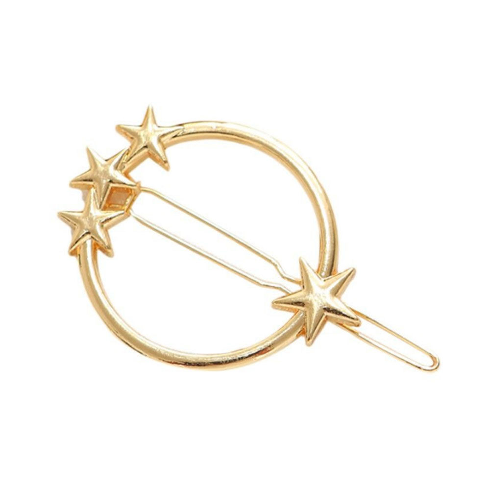 Buy Ferosh Star-Studded Gold Circle Hair Pin - Purplle