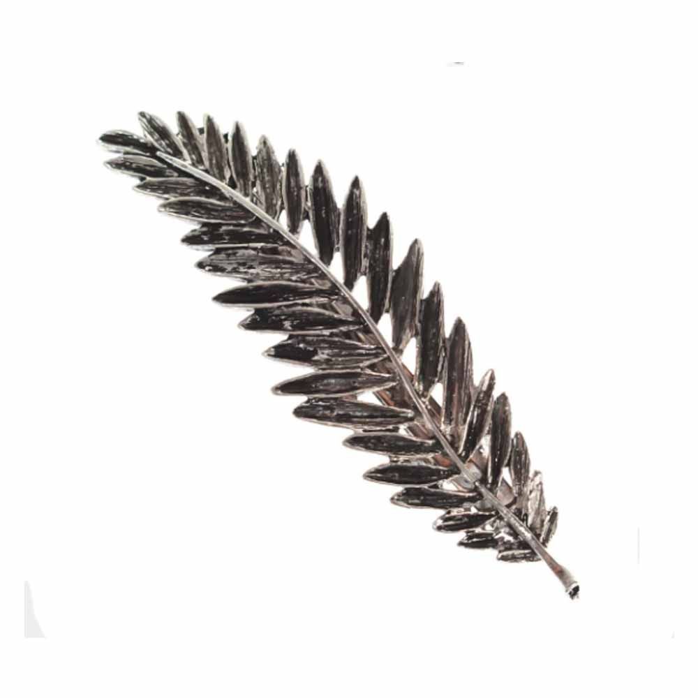 Buy Ferosh Silver Akane Leaf Hair Pin - Purplle