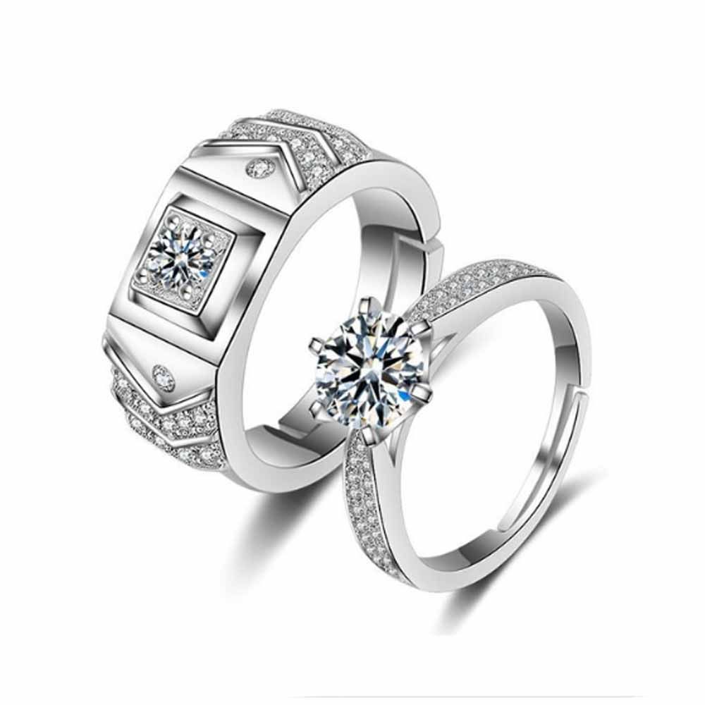 Buy ferosh Beau Couple Diamond Rings - Purplle