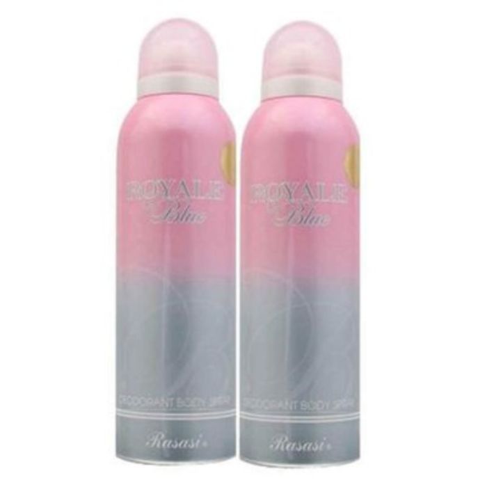 Buy Rasasi Royale Blue Femme Deodorant Spray - For Women(200 ml, Pack Of 2) - Purplle