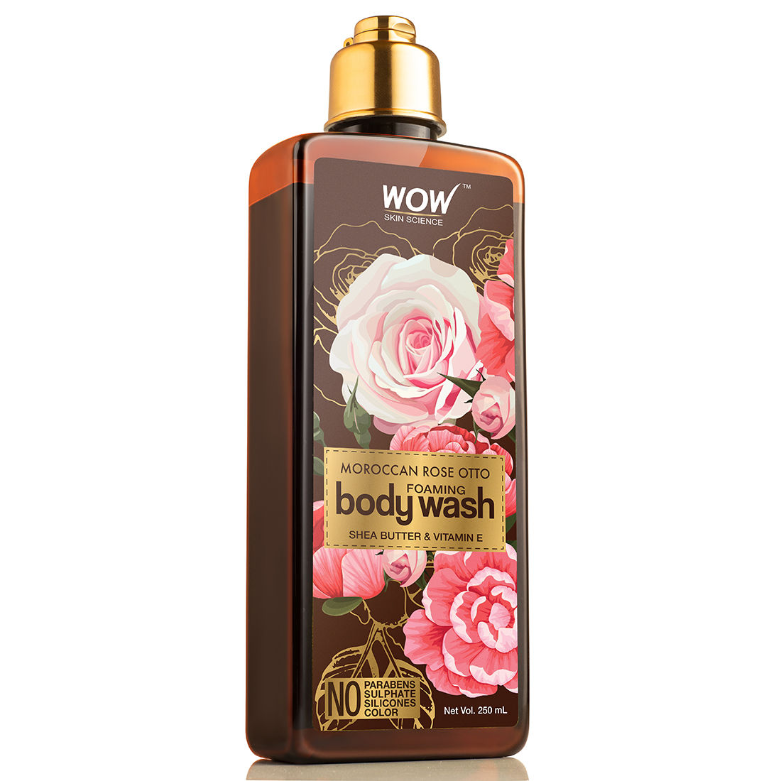 Buy WOW Skin Science Moroccon Rose Otto Foaming Body Wash (250 ml) - Purplle