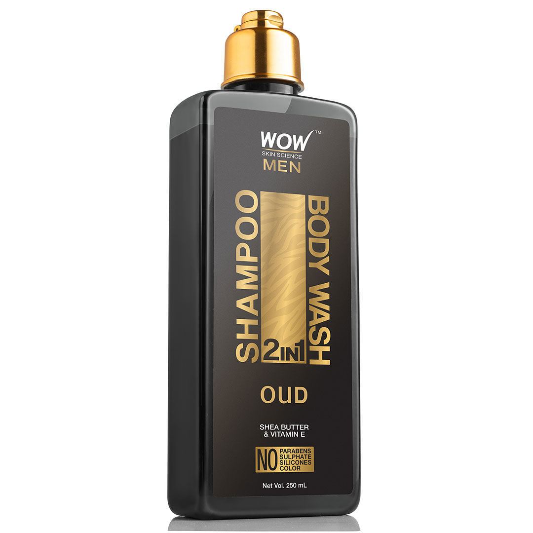 Buy WOW Skin Science Oud 2-In-1 Shampoo + Body Wash For Men (250 ml) - Purplle
