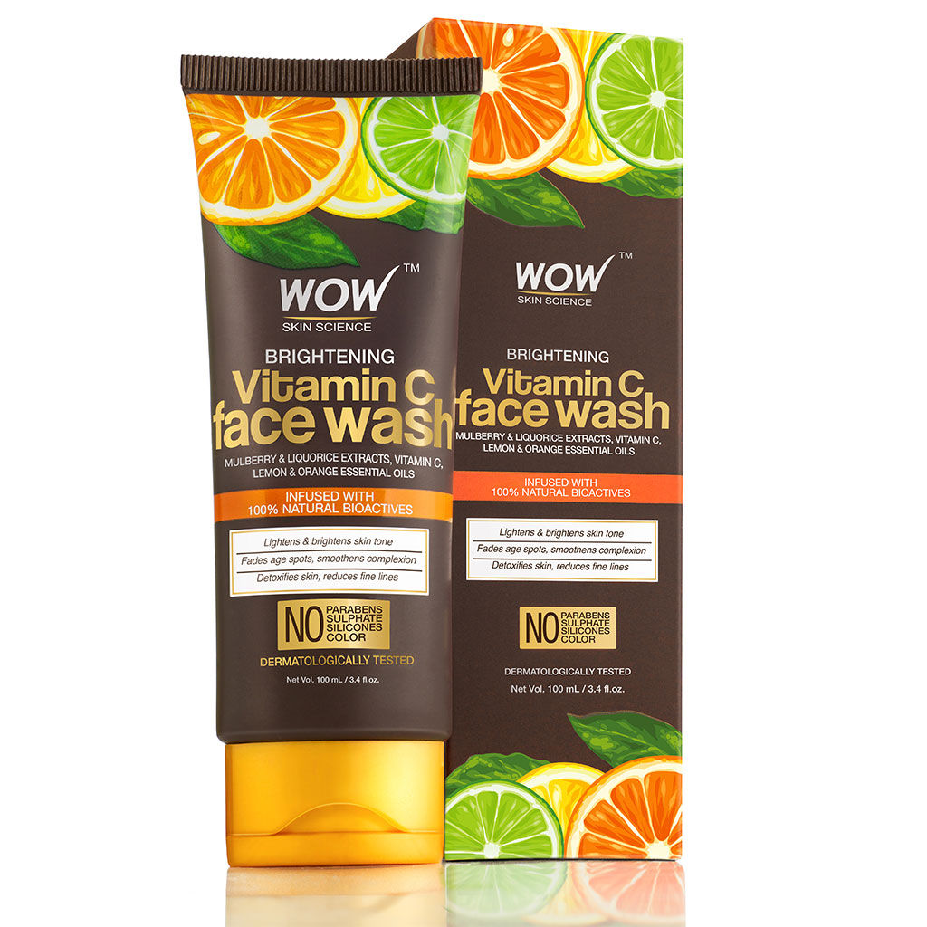 Buy WOW Skin Science Brightening Vitamin C Face Wash (100 ml) - Purplle
