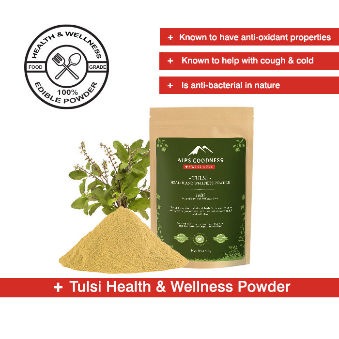 Buy Alps Goodness Health & Wellness Powder - Tulsi (50 gm) to Enhance Overall Well-Being - Purplle