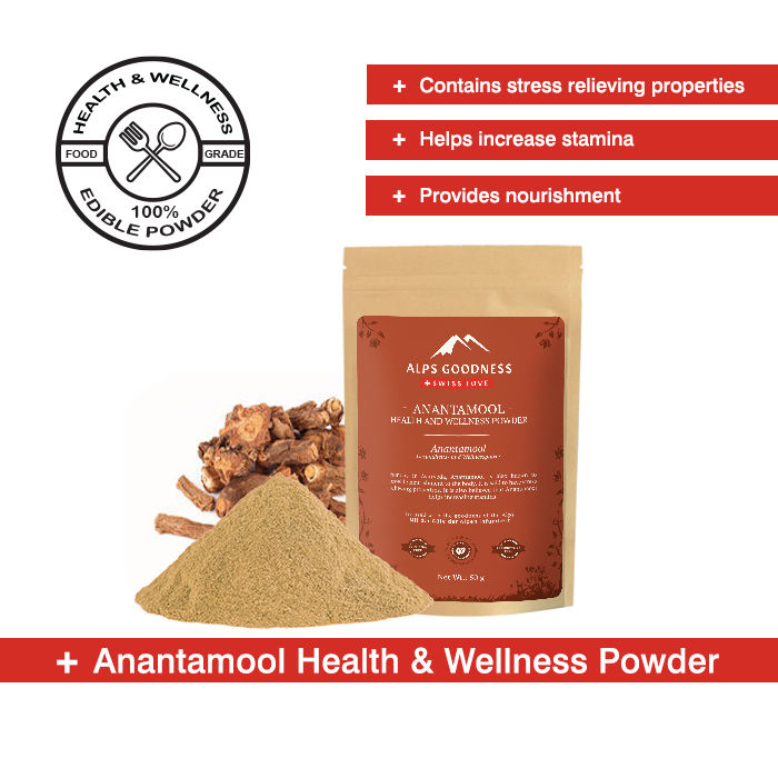 Buy Alps Goodness Health & Wellness Powder - Anantamool (50 gm) to Enhance Overall Well-Being - Purplle