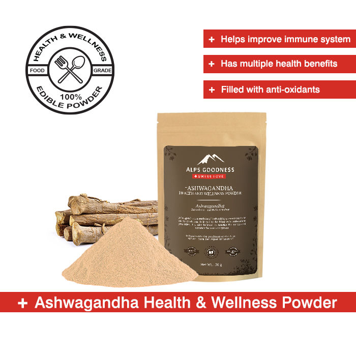 Buy Alps Goodness Health & Wellness Powder - Ashwagandha (50 gm) to Enhance Overall Well-Being - Purplle