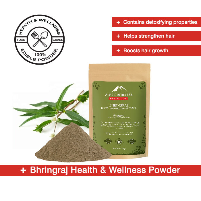 Buy Alps Goodness Health & Wellness Powder - Bhringraj (50 gm) to Enhance Overall Well-Being - Purplle