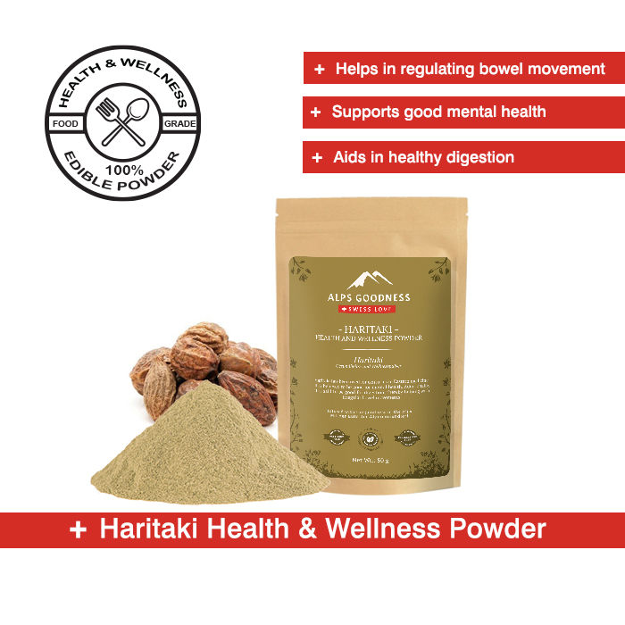 Buy Alps Goodness Health & Wellness Powder - Haritaki (50 gm) to Enhance Overall Well-Being - Purplle