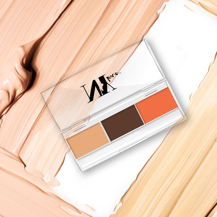 Buy NY Bae Concealer Palette with Contour & Orange Color Corrector, For Wheatish Skin, Maskin' at Manhattan - Champagne Pulitzer Light Show 7 (1.5 g X 3) - Purplle