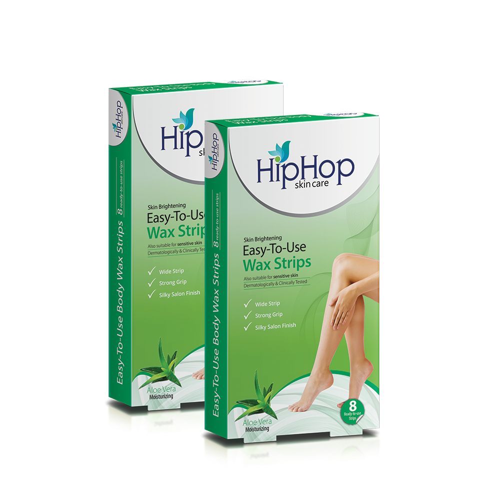 Buy Hiphop Body Wax Strips With Argan Oil - Aloe Vera - Pack Of 2 - Purplle