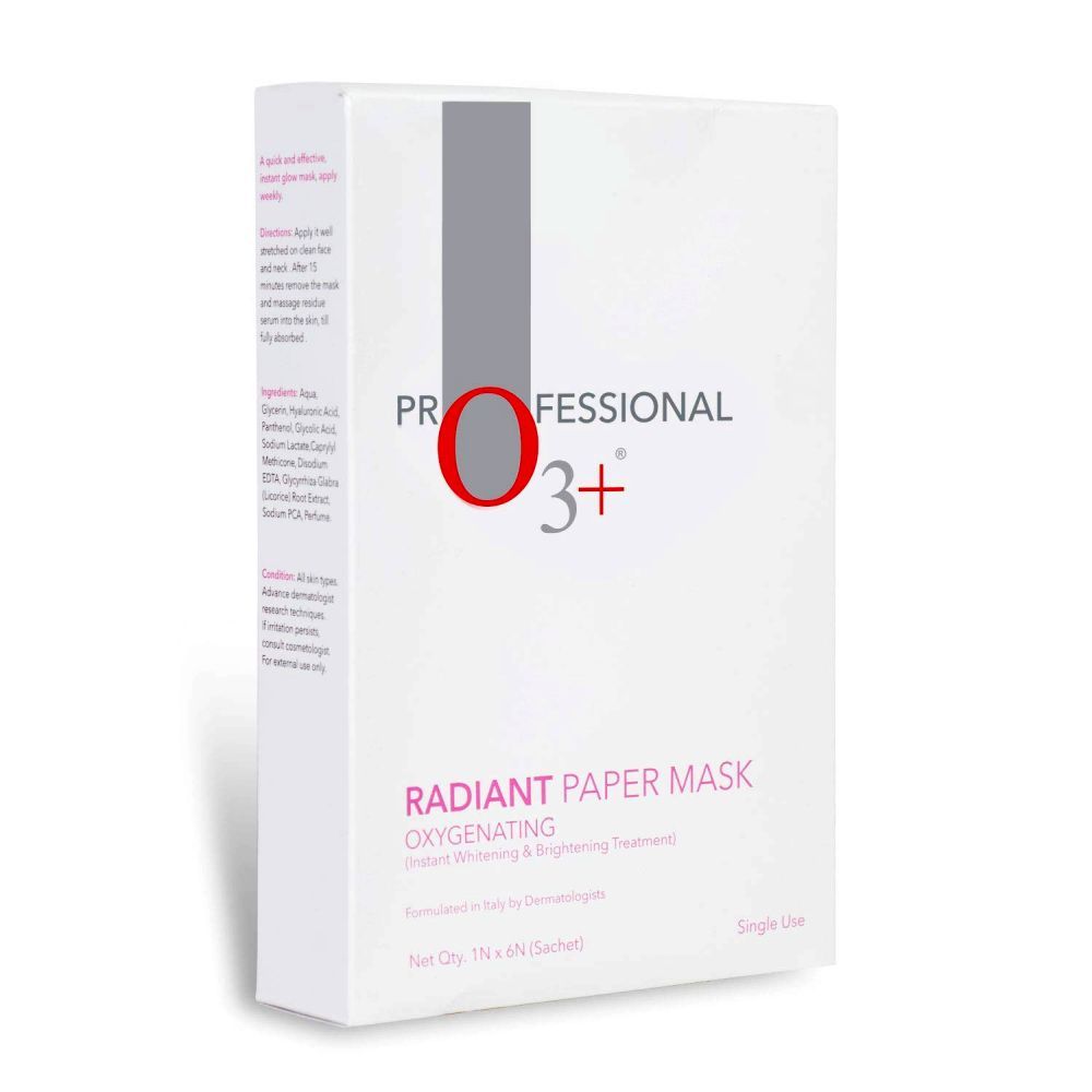 Buy O3+ Radiant Paper Mask(30g) - Purplle