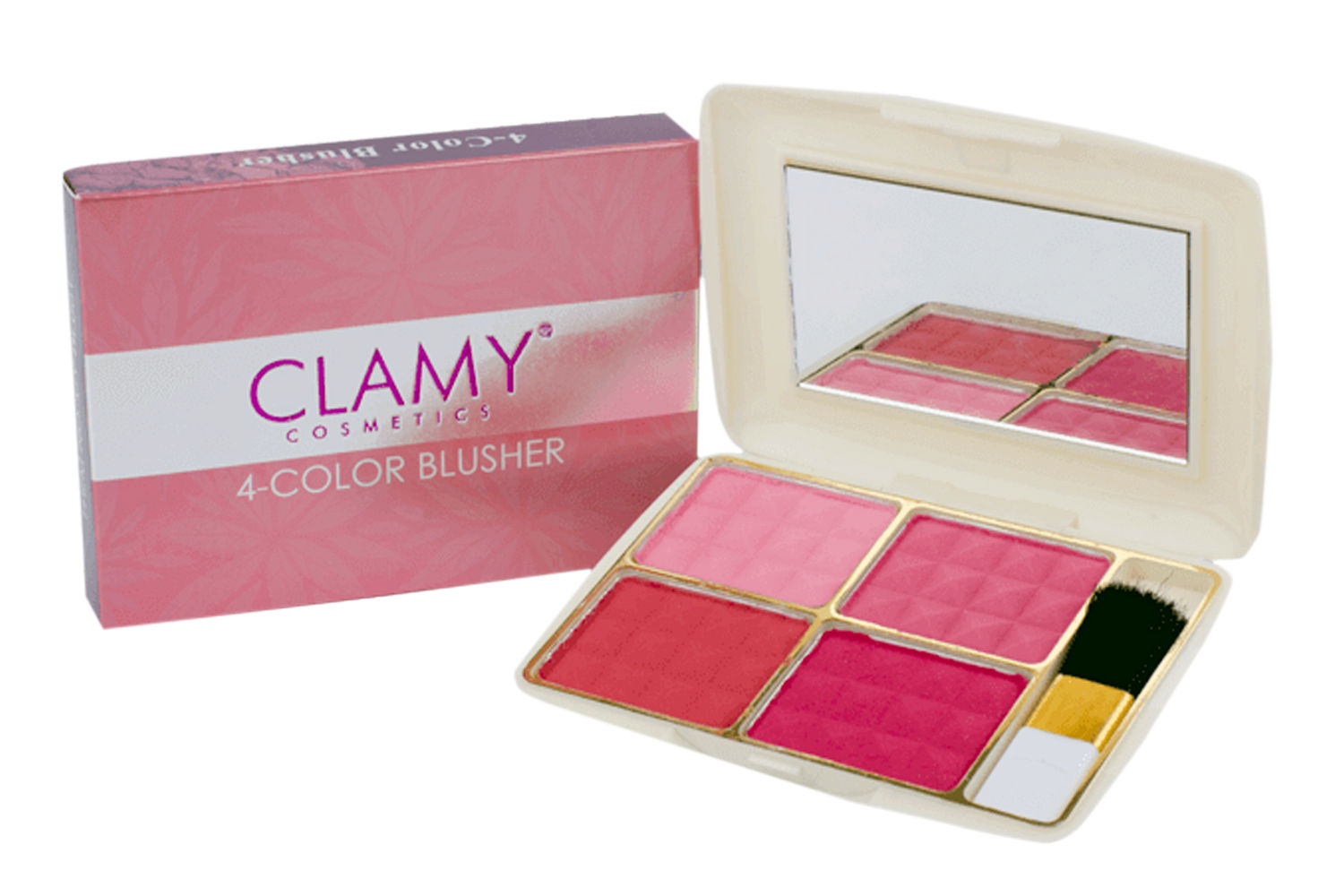 Buy Clamy 4 Color Blusher Kit - Purplle