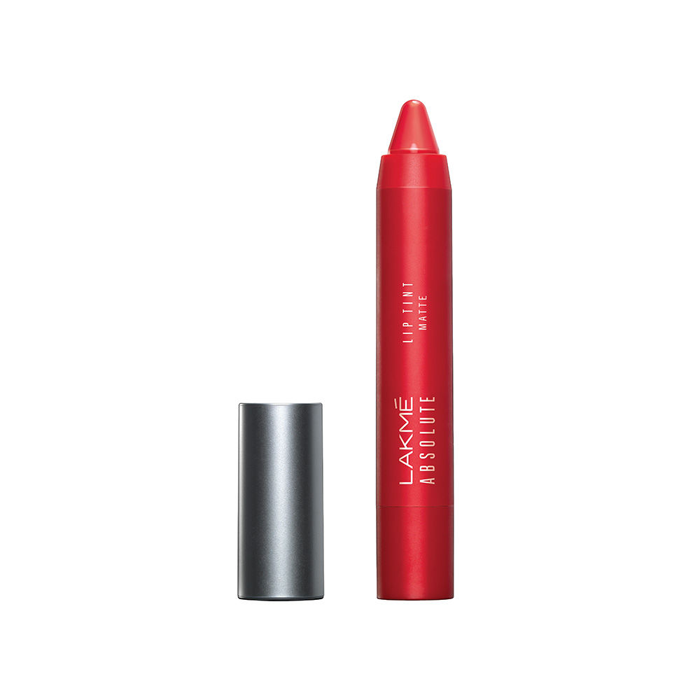 Buy Lakme Absolute Lip Pout Matte Lip Color - Raving Red (3.7 g) - Purplle