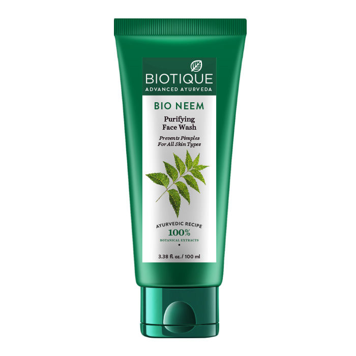 Buy Biotique Bio Neem Purifying Face Wash For all Skin Types (100 ml) - Purplle