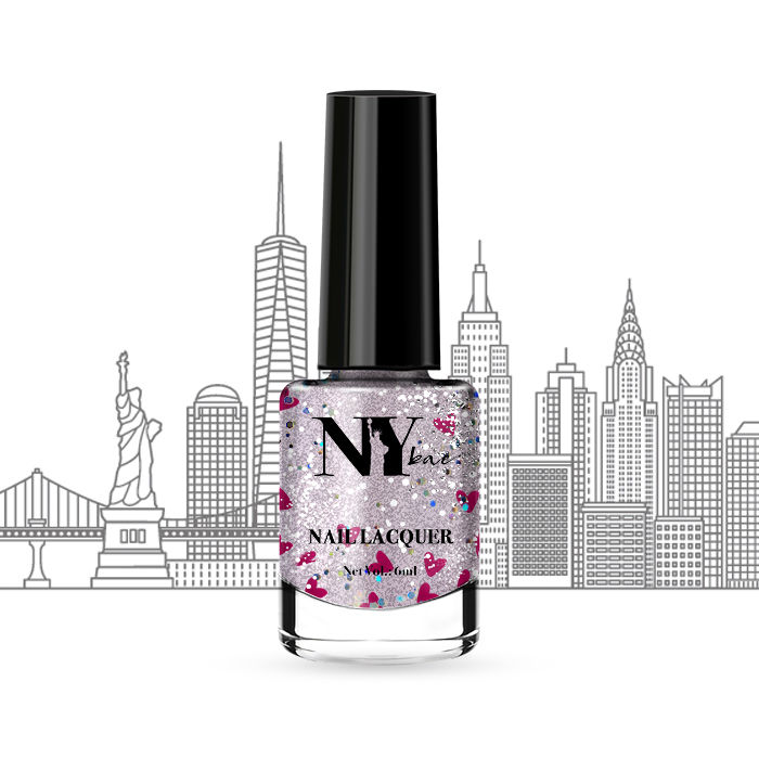 Buy NY Bae Nail Lacquer, Glitter | Shimmer Paint | Chip Resistant Polish | Highly Pigmented - Times Square Moonlight 2 (6 ml) - Purplle