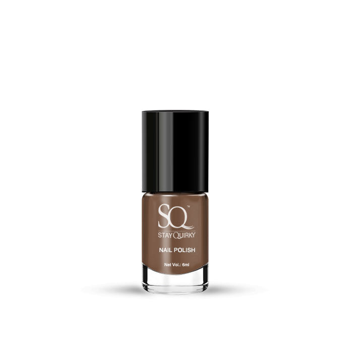 Buy Stay Quirky Nail Polish Glossy Brown Sendin' You Nudes - Trendin' 8 | High Shine | Quick Drying | Consistent Shade | One-swipe Application (6 ml) - Purplle