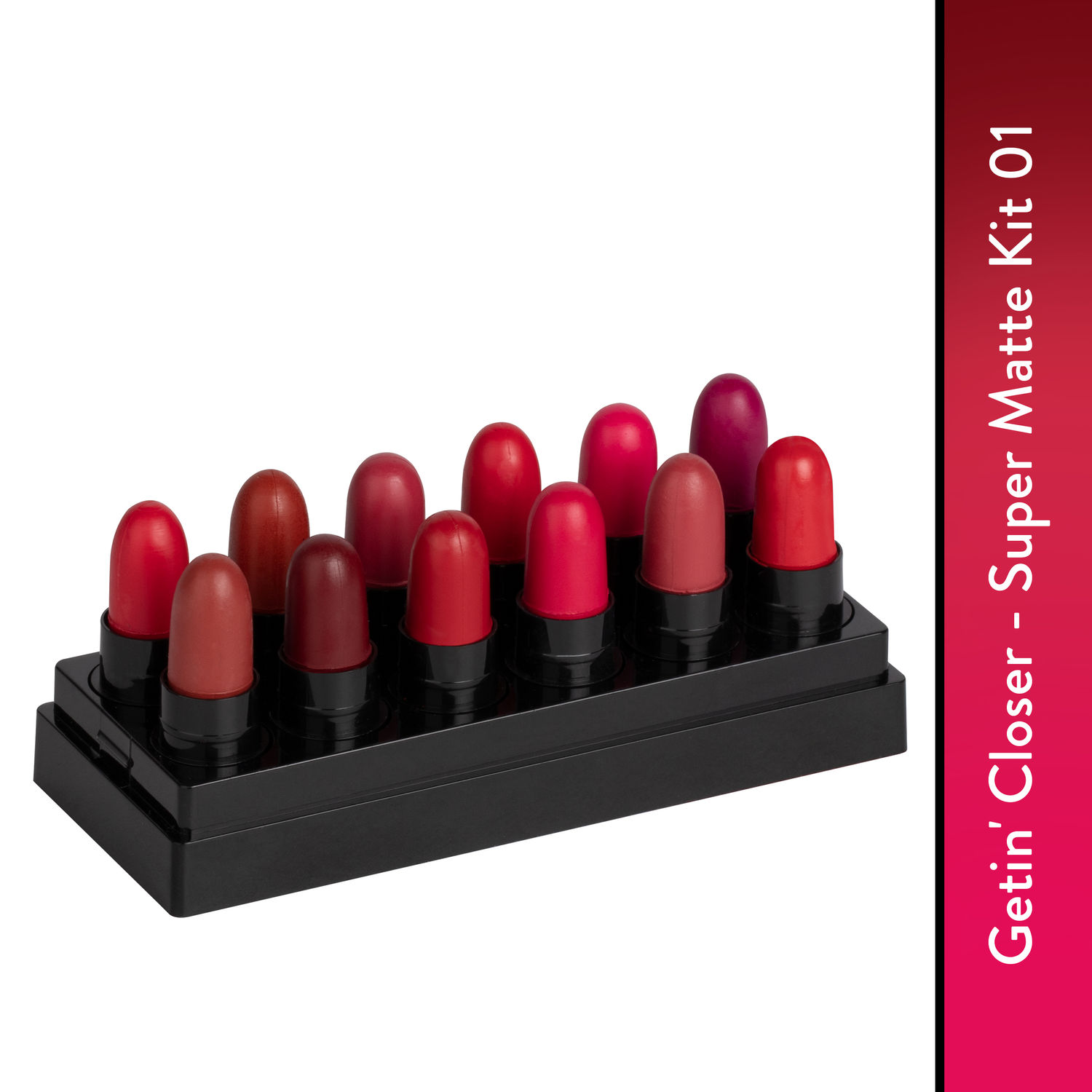 Buy Stay Quirky Lipstick Super Matte Minis|12 in 1|Long lasting|Smudgeproof|Multicolored| - Getin' Closer Set of 12 Mini Lipsticks Kit 1 (14.4 g) - Purplle