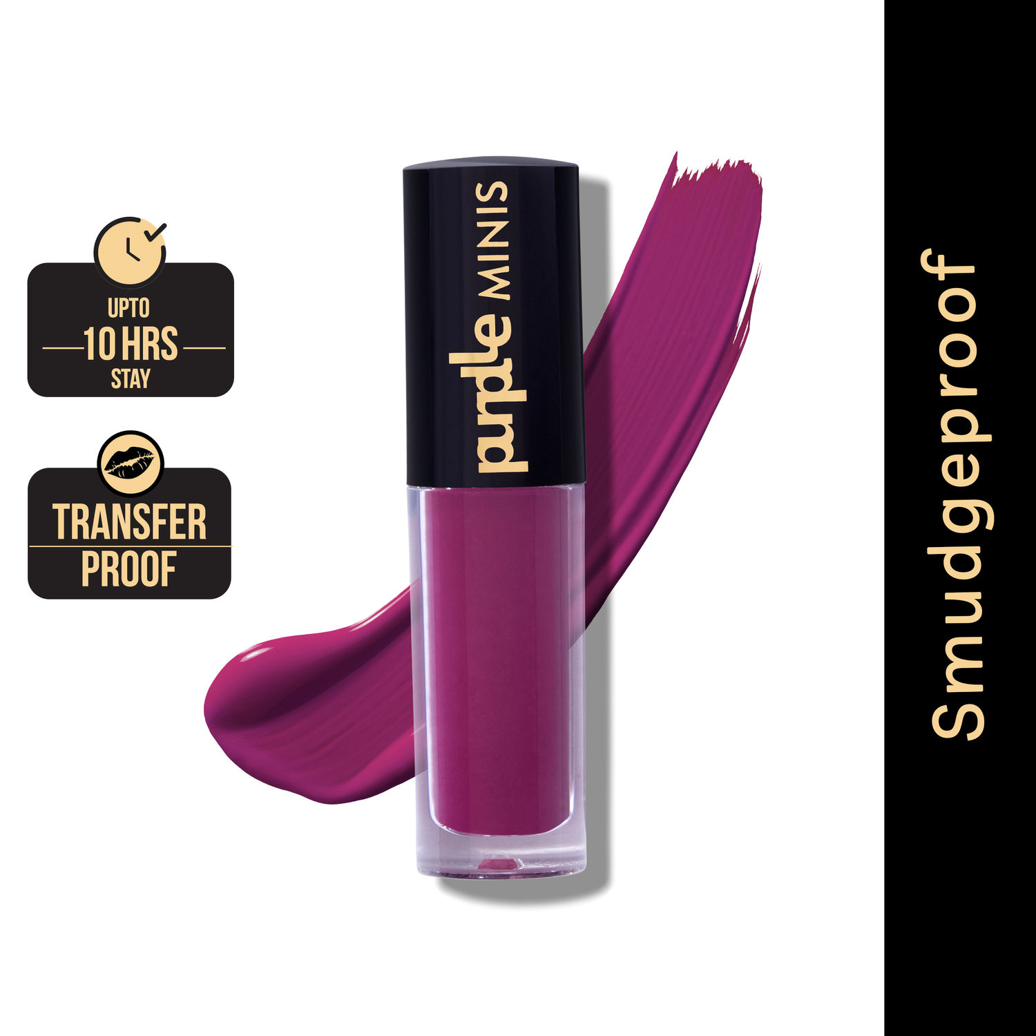 Buy Purplle Ultra HD Matte Mini Liquid Lipstick, Purple - My First Pep Talk 15 | Highly Pigmented | Non-drying | Long Lasting | Easy Application | Water Resistant | Transferproof | Smudgeproof (1.6 ml) - Purplle