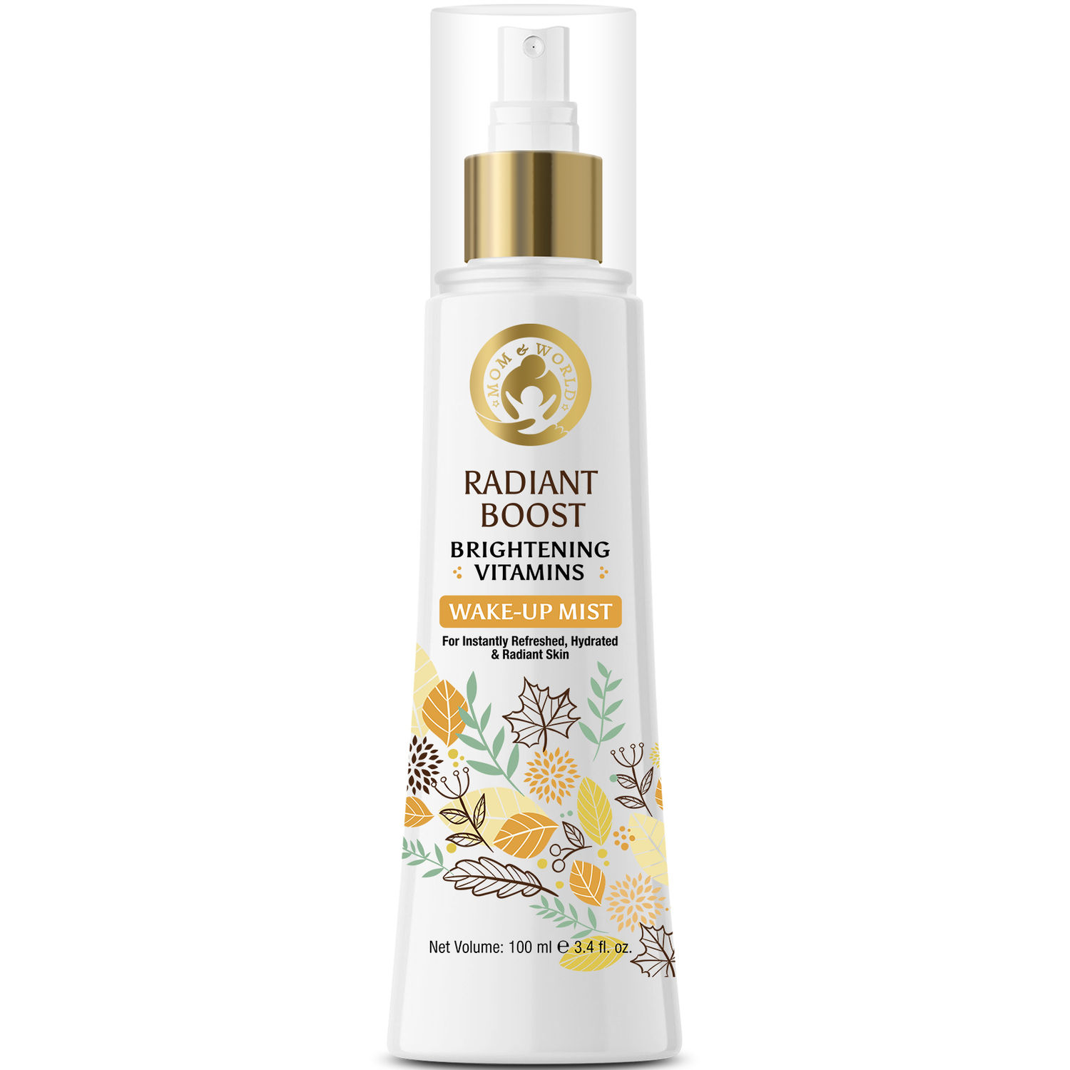Buy Mom & World Radiant Boost Brightening Vitamins Wakeup Mist, (100 ml) - For Refreshed, Hydrated & Radiant Skin - Purplle