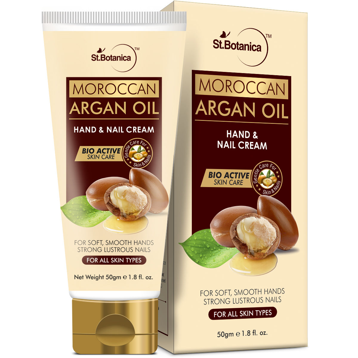 Buy St.Botanica Moroccan Argan Oil Hand and Nail Cream (50 g) - Purplle
