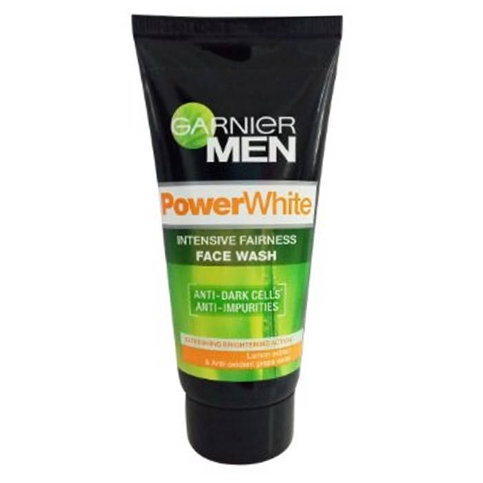 Buy Garnier Men Power White Anti-Dark Cells Fairness Face Wash (100 g) - Purplle