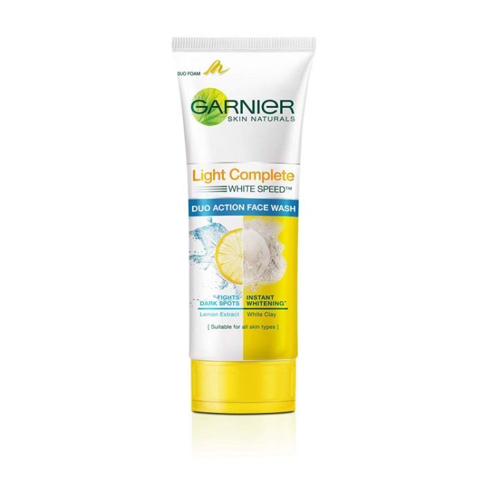 Buy Garnier Skin Naturals Light Complete Duo Action Facewash (100 g) - Purplle