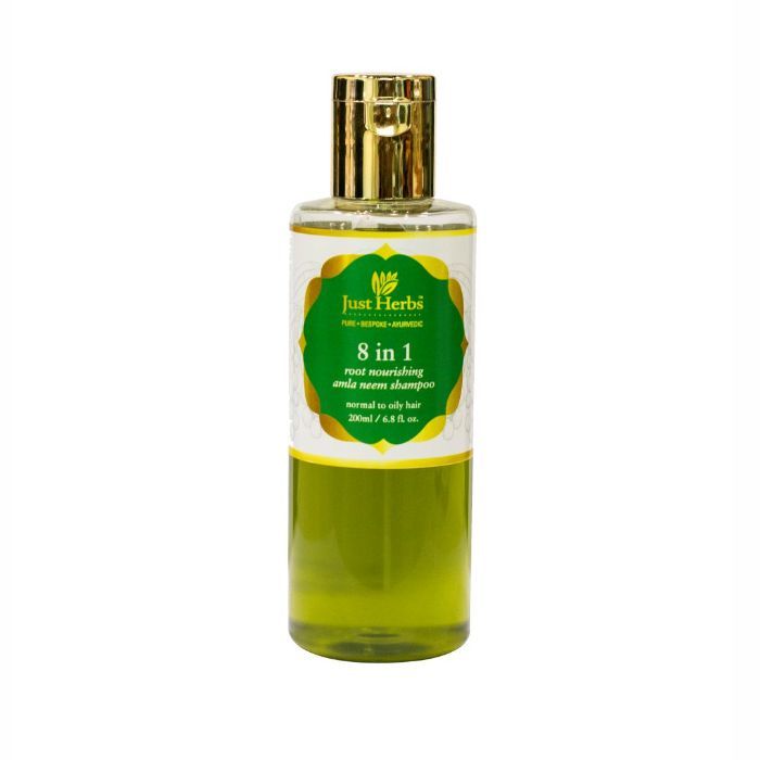 Buy Just Herbs 8 In 1 Root Nourishing Amla neem Shampoo (200 ml) - Purplle