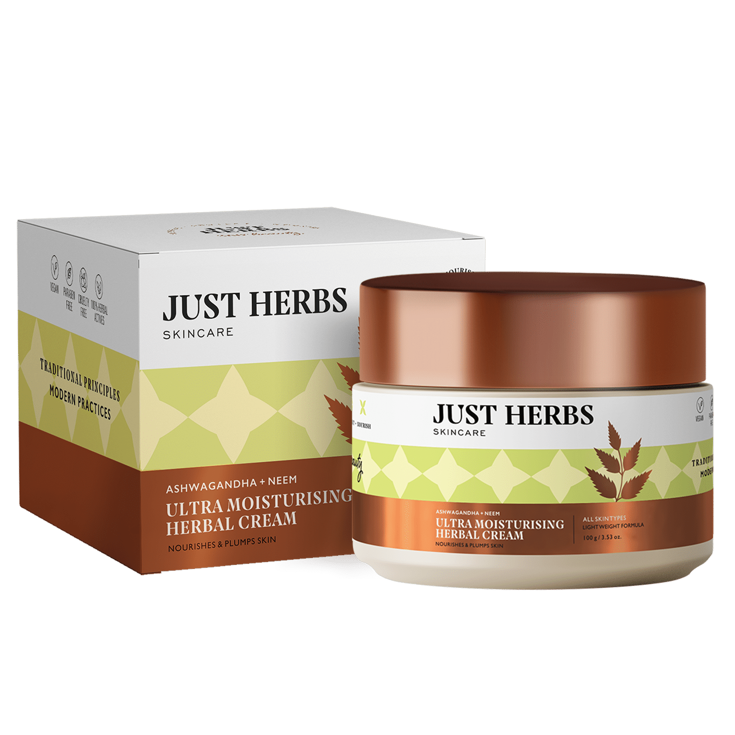 Buy Just Herbs Herbal Nourishing Massage Cream (100 g) - Purplle