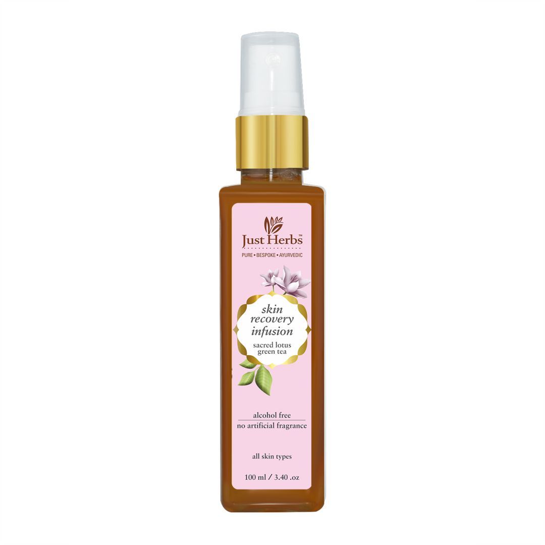Buy Just Herbs Sacred Lotus - Green Tea Skin Recovery Toner ( all skin types) (100 ml) - Purplle