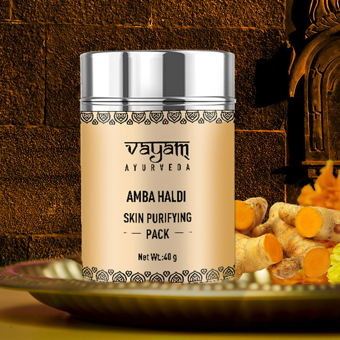 Buy Vayam Ayurveda Skin Purifying Face Pack - Amba Haldi (40 g) | Ayurvedic | Natural | Herbal | Pure | Sulphate free | Paraben Free - Purplle
