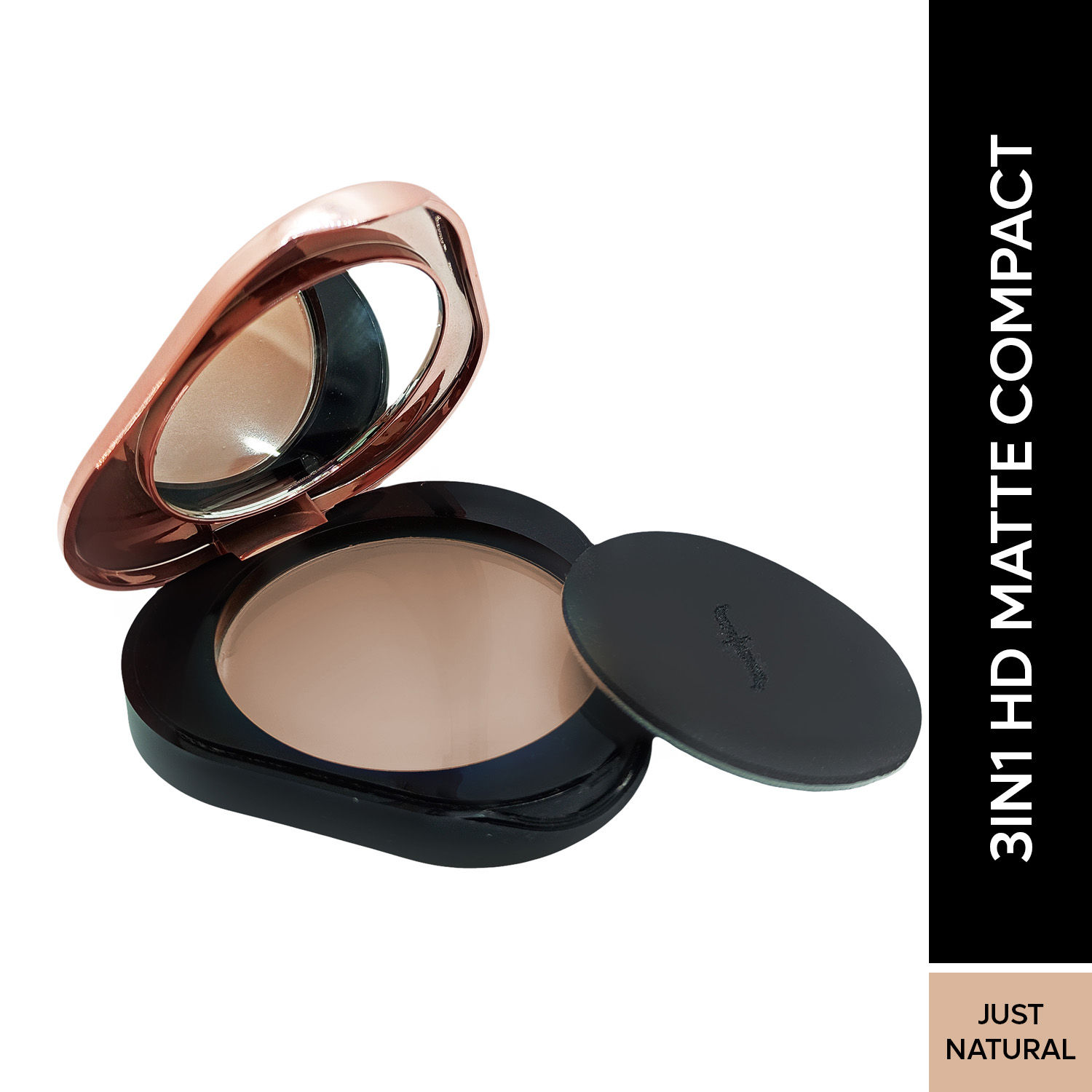 Buy FACES CANADA 3 in 1 HD Matte Compact - Just Natural 02, 8g | Compact + Foundation + Hydration | 8-Hour Stay | Soft Weightless Texture & Silky Coverage | Blends Easily - Purplle