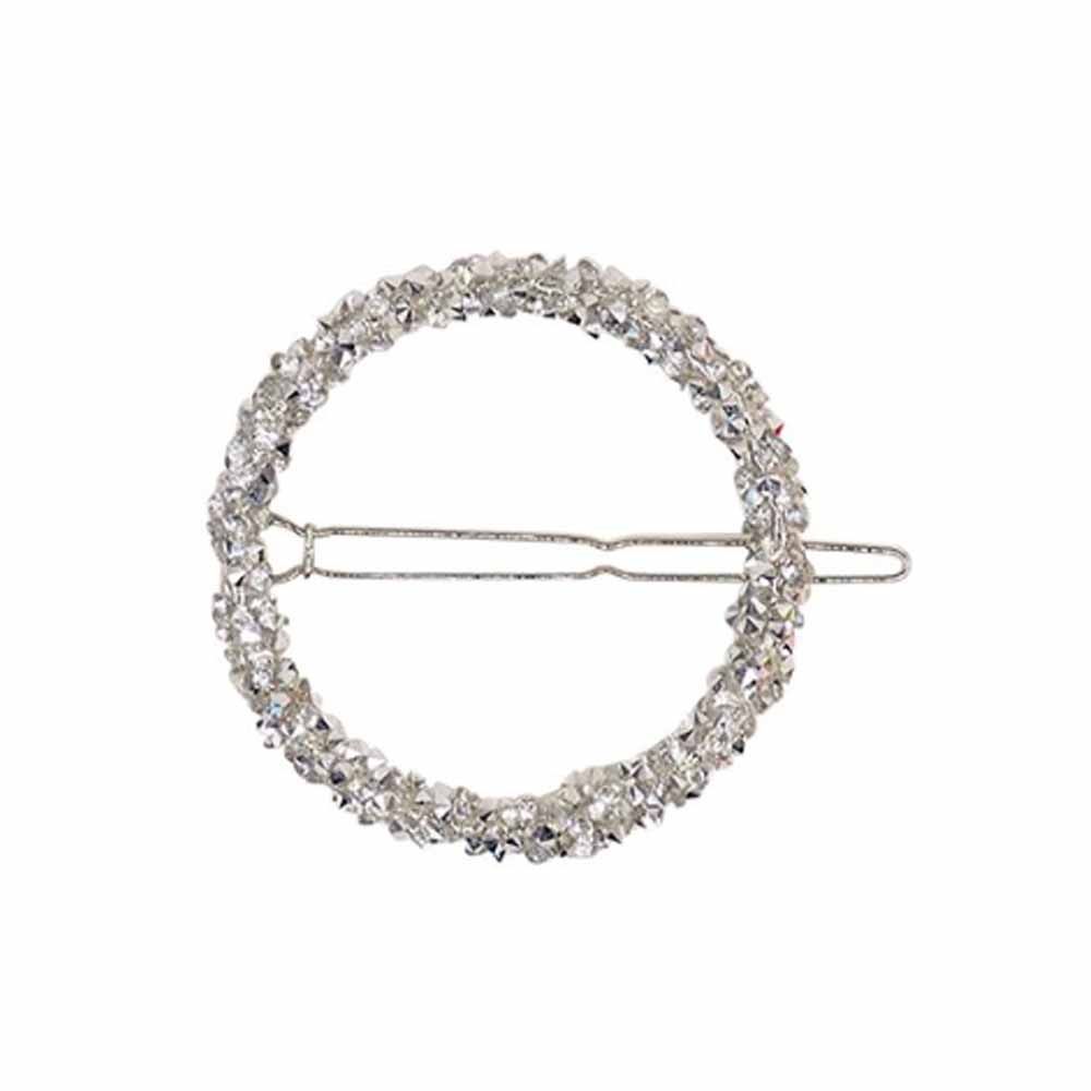 Buy Ferosh Clora Silver Shining Circle Hair Pin - Purplle