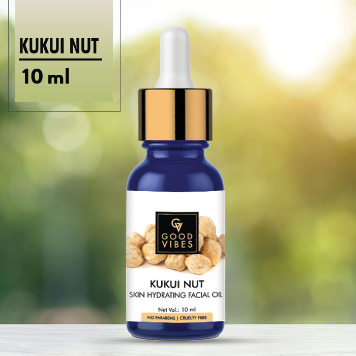 Buy Good Vibes Skin Hydrating Facial Oil - Kukui Nut (10 ml) - Purplle