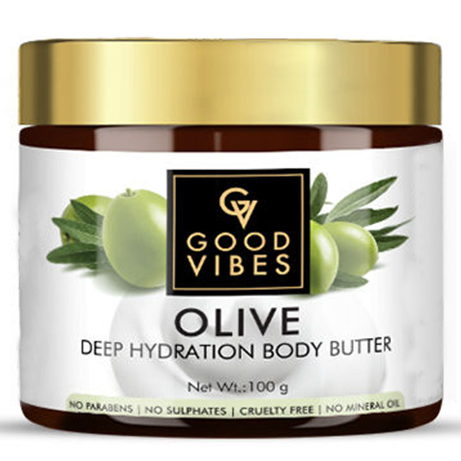 Buy Good Vibes Deep Hydration Body Butter - Olive (100 gm) - Purplle