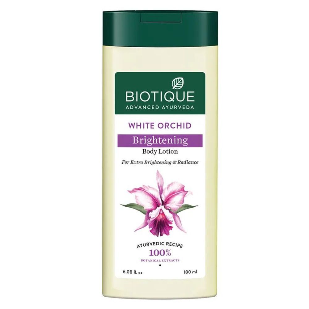 Buy Biotique Bio White Orchid Skin Whitening Body Lotion(180 ml) - Purplle