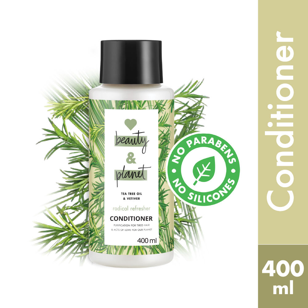 Buy Love Beauty & Planet Tea Tree Oil & Vetiver Clarifying Conditioner (400 ml) - Purplle