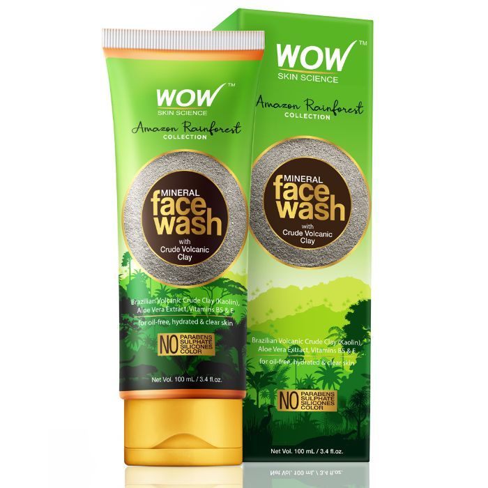 Buy WOW Skin Science Amazon Rainforest Collection Mineral Face Wash With Crude Volcanic Clay (100 ml) - Purplle