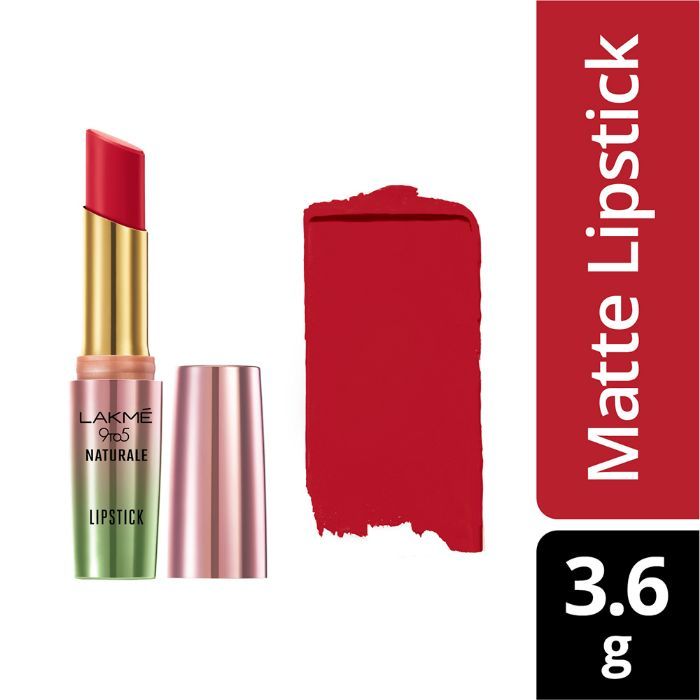 Buy Lakme 9 To 5 Naturale Matte Lipstick - Flaming Red (3.6 g) - Purplle