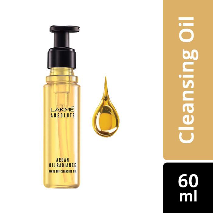 Buy Lakme Absolute Argan Oil Radiance Rinse Off Cleansing Oil (60 ml) - Purplle
