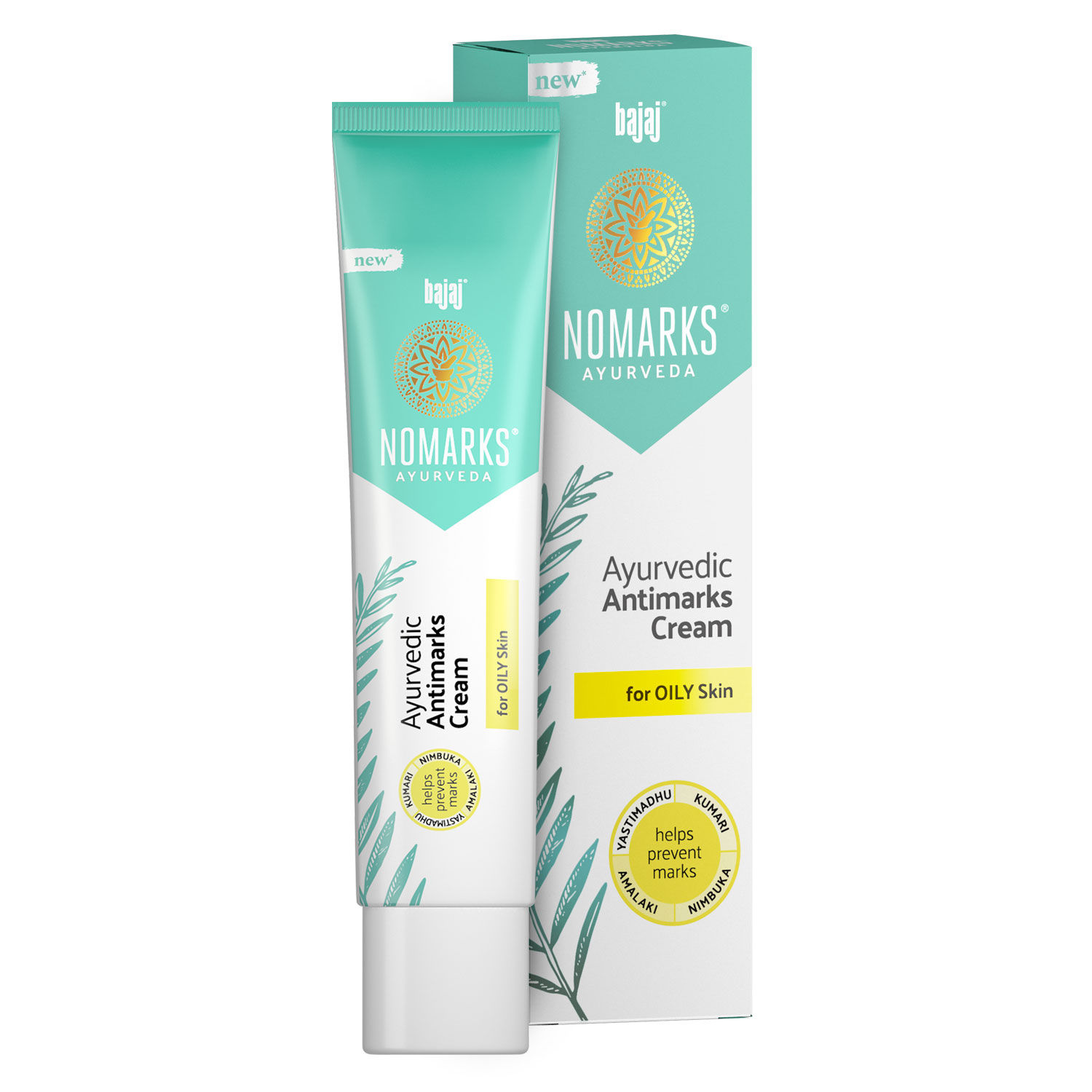 Buy Bajaj Nomarks Ayurvedic Antimarks Cream - Oily Skin 25gm - Purplle