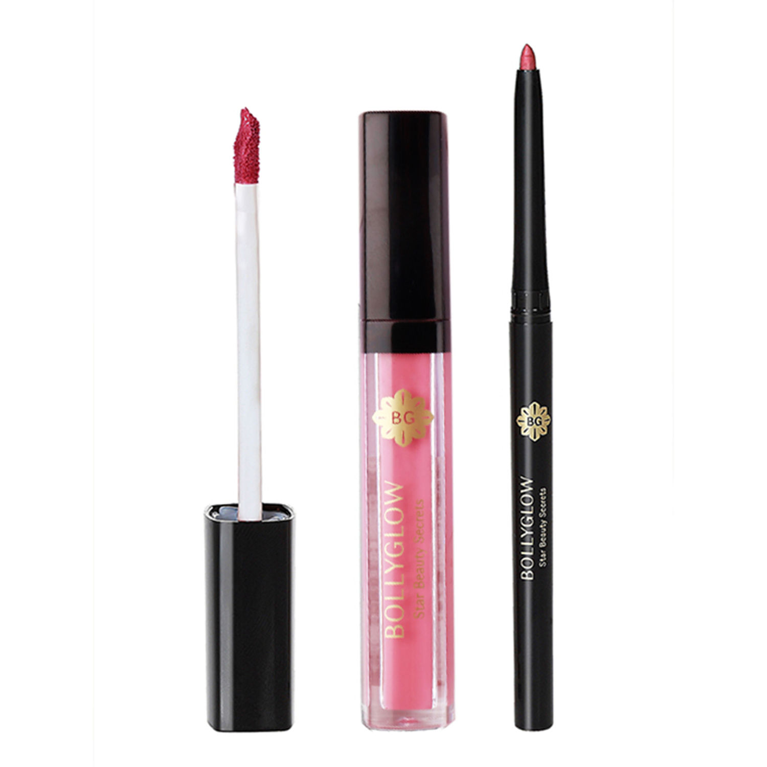 Buy Bollyglow Screen Siren Lip Liner & Matte Liquid Lipstick - Purplle