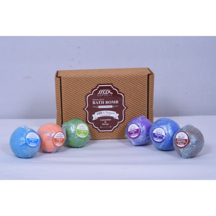 Buy SSCPL Herbals Aroma Therapy Bath Bomb 216 Gms (36 G X6) - Purplle