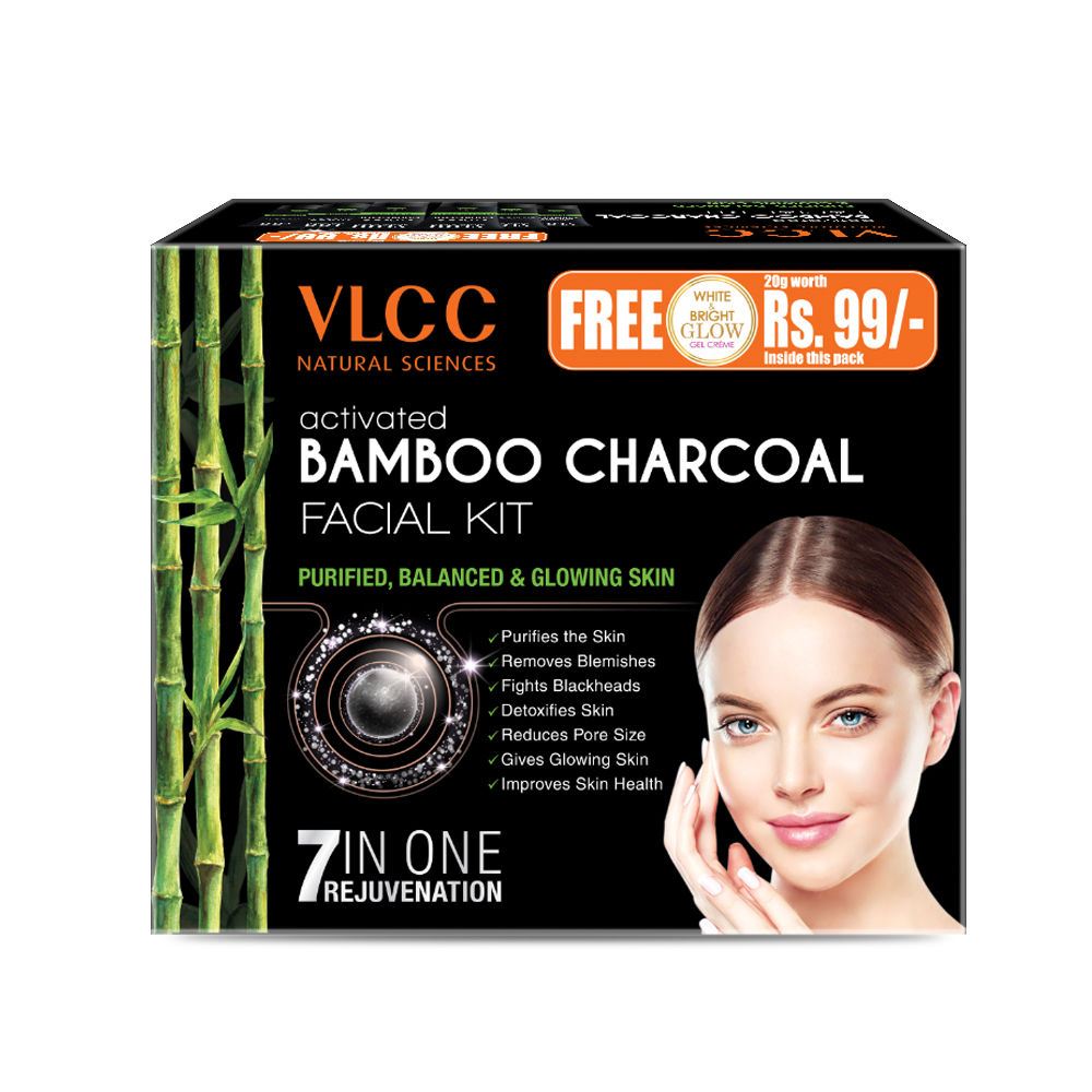 Buy VLCC Activated Bamboo Charcoal Facial Kit (60 g) - Purplle