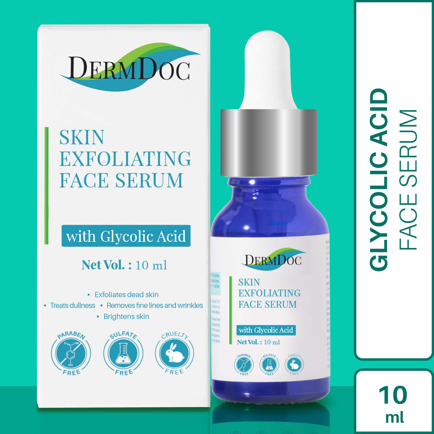 Buy DermDoc Skin Exfoliating Serum with Glycolic Acid (10 ml) - Purplle