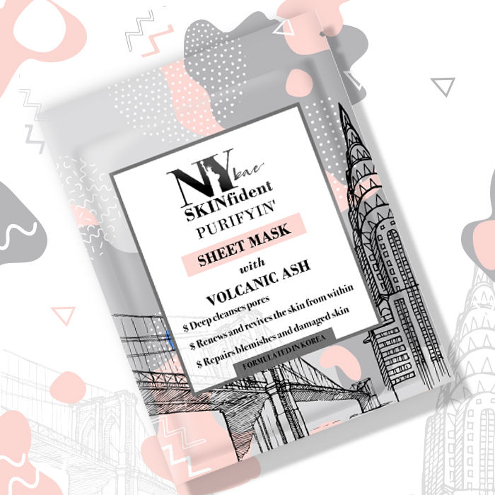 Buy NY Bae SKINfident Purifyin' Sheet Mask with Volcanic Ash (20 ml) - Purplle