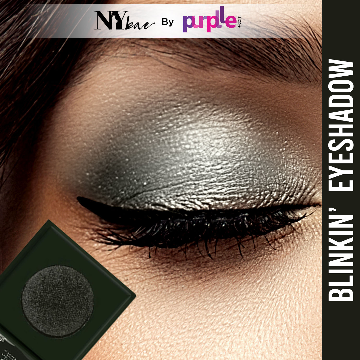 Buy NY Bae Blinkin' Eyeshadow - Central Park 12 (1.2 g) | Black | Single Eyeshadow | Shimmer Finish | High Colour Payoff | Long lasting | Lightweight - Purplle