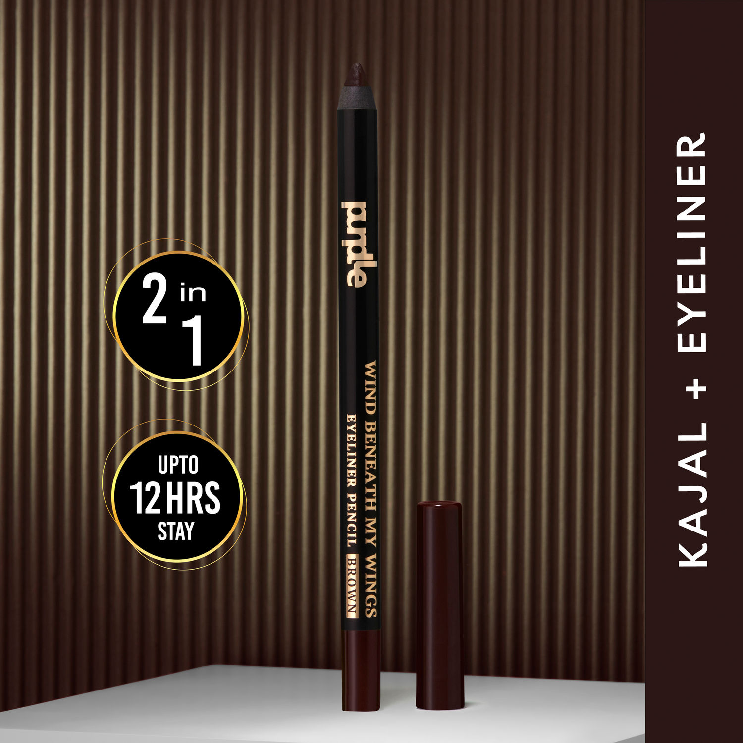 Buy Purplle Eyeliner Pen, Wind Beneath My Wings - Brown | Long Lasting | Pigmented | Water Resistent | Smudge Proof | Transfer Proof | Easy Application (1.2 g) - Purplle